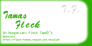 tamas fleck business card